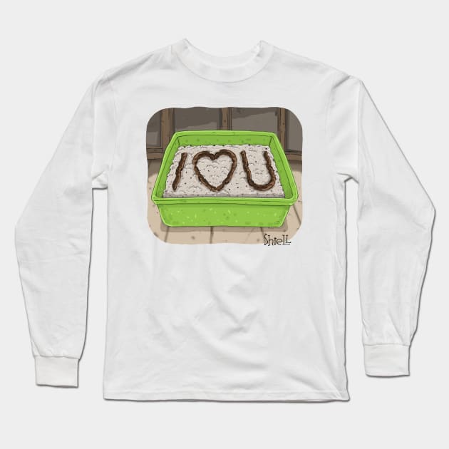 Litter Box Love Long Sleeve T-Shirt by macccc8